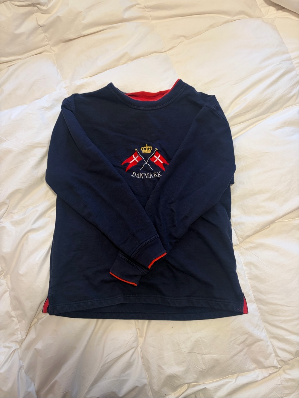 Navy Long-Sleeve Sweatshirt - Denmark
